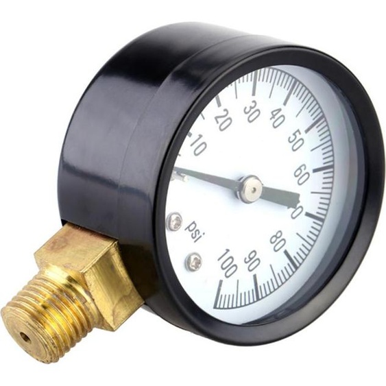 0-100 PSI 1/4 Pompe de puits Piscine Spa Filtre Manomètre de pression deau Raccord femelle en laiton