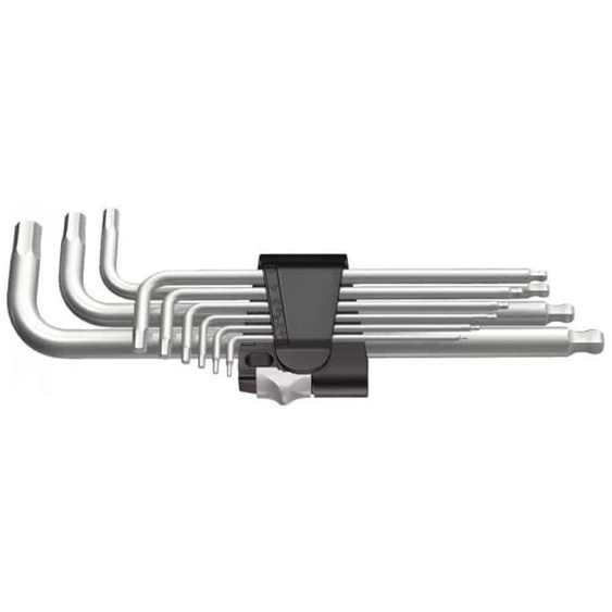 1 Jeu de 9 Clés Hexagonales mm - Inox - D-Work