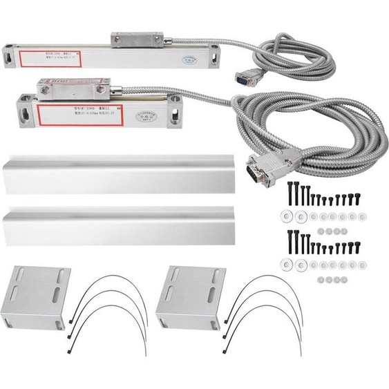 1 jeu de règles linéaires 2AE/3AE en alliage daluminium pour affichage numérique JCS900-2AE/JCS900-3AE, 300 mm, 400 mm