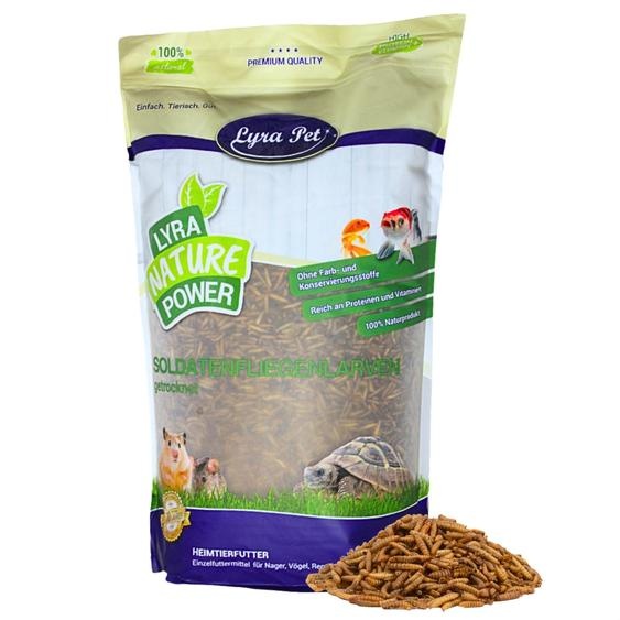 1 kg de larves de mouches soldats Lyra Pet®