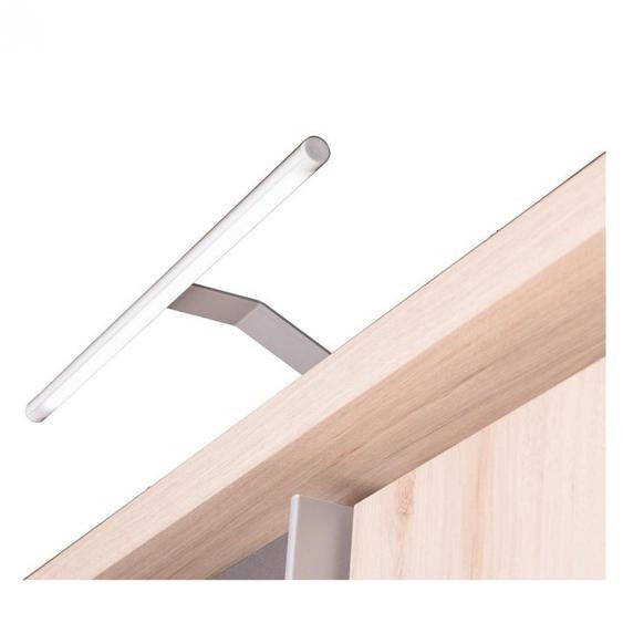 1 Paire d éclairage LED LINE support coloris aluminium.