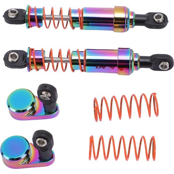 1 paire damortisseurs de voiture RC 95 mm en alliage daluminium avec bouchon de déport