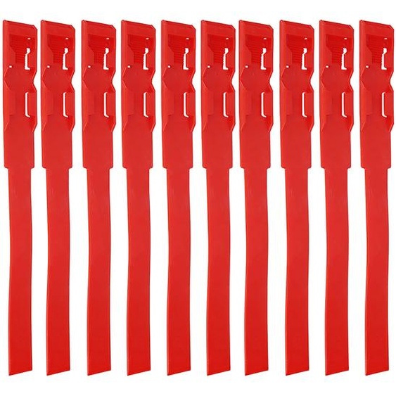 10 colliers didentification, rubans, vache, bovins, anneaux de marquage, accessoires pour animaux délevage, rouge