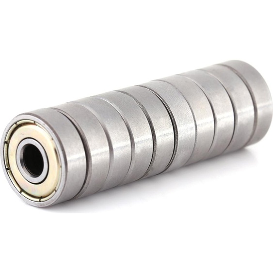 10 Pcs Roulements à billes miniatures 626ZZ en acier au carbone, blindés, durables et multi-usages (6x19x6mm)