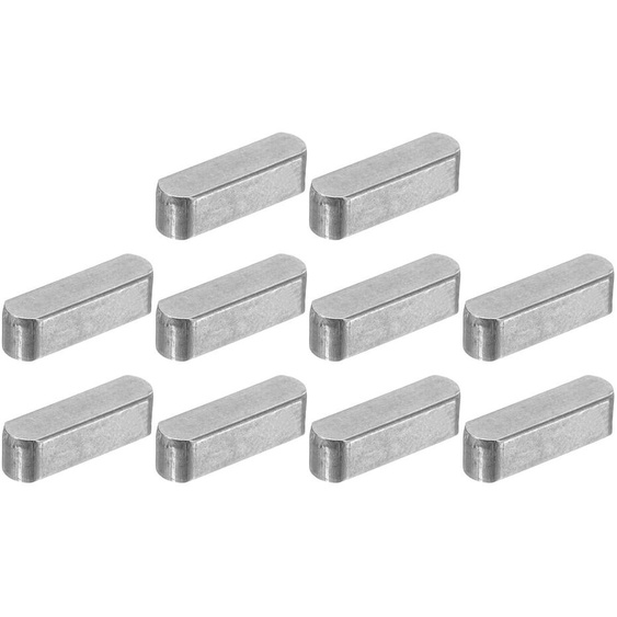 10 ressorts plats ronds, 4x4x14 mm, en acier au carbone