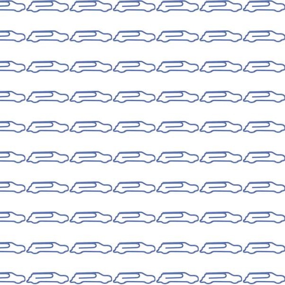 100 pcs geformte Papierclips Auto Form Metal Niedlich Licht tragbares Büro für die Klassifizierung der Dokumentdatei