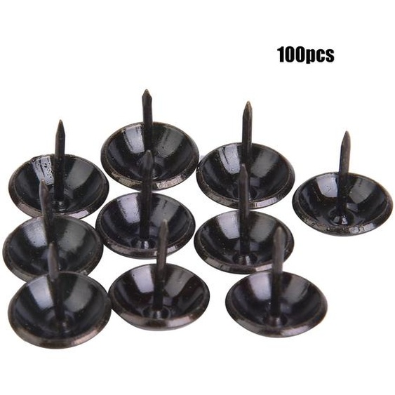 100 pièces de clous dameublement, tête de 19MM, cyan, bronze, fer, clous à déchirer pour meubles, accessoires de meubles décoratifs, [19 x 23mm]