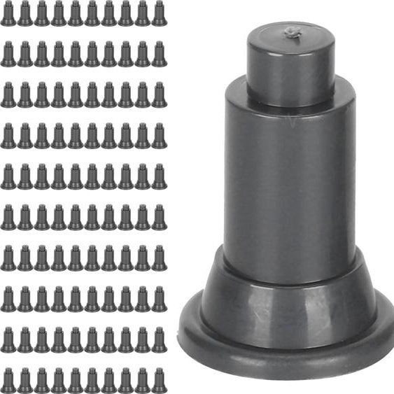100 pieds de support pour aquarium noir, support de séparation en PVC pour bacs à poissons, réglable en hauteur 2,8cm