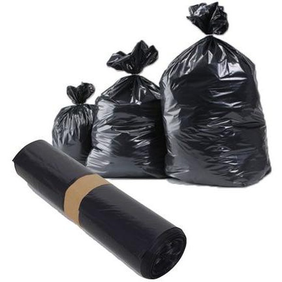 100 sacs poubelles noirs 160L - TOUSSAC - 0114