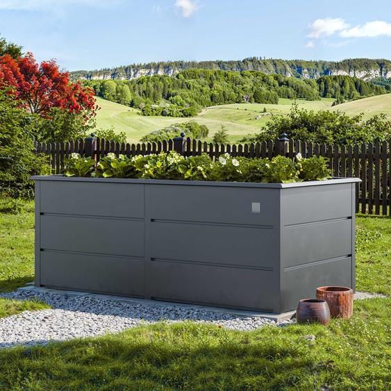 100 x 200 x 78 cm Carré potager surélevé, acier, anthracite - (GFPV00957)