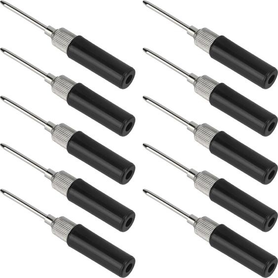10pcs Test Probe Pins 2mm Insulation Piercing Needle Non Destructive Multimeter Testing Probe for Automotive Diagnostic ToolNoir