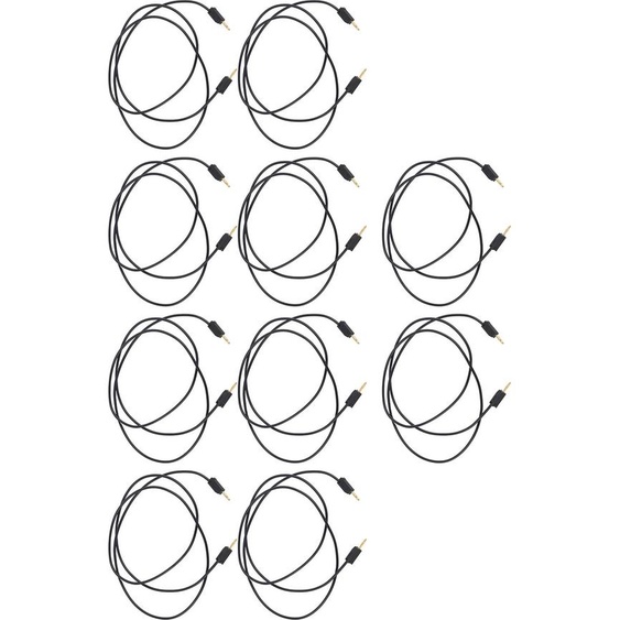 10Set Banana Plug Test Lead Brass PVC Electrical Test Wire Cable for Multimeter 2mm Black