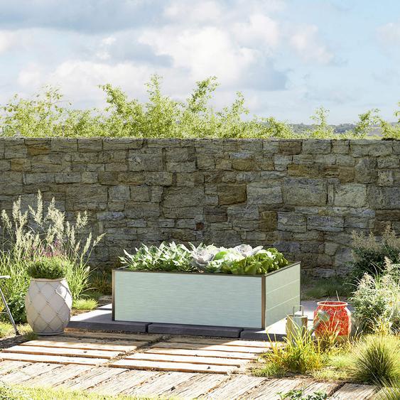 119 x 99  x 39 cm Carré potager surélevé, aluminium eloxé - (GFPV00499)
