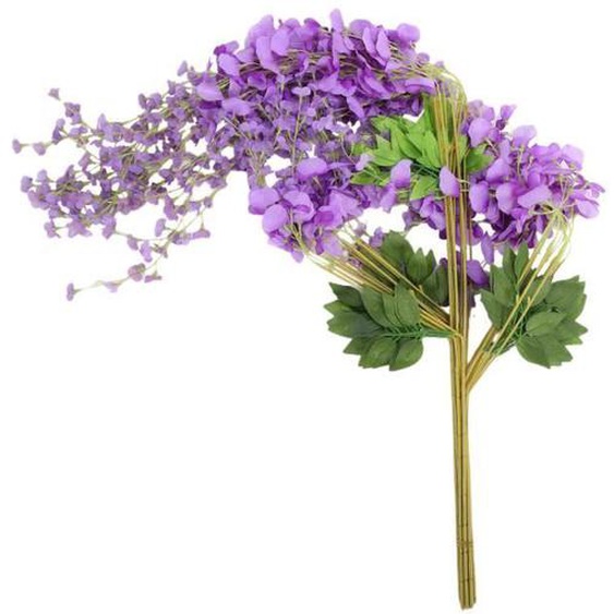 12 Paquet 3.6 Pieds Artificiel Faux Glycine Vigne Rotin Suspendu Guirlande Fleurs en Soie ChaîNe Home Party de Mariage DéCor