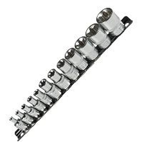 12 x inserts extérieurs noix TORX E-PROFIL 1/4 3/8 entraînement E4-E20 noix à douille Cr-V