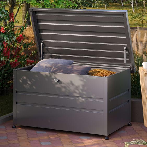 132 x 64 cm Coffre de jardin, anthracite - (GFPV00768)