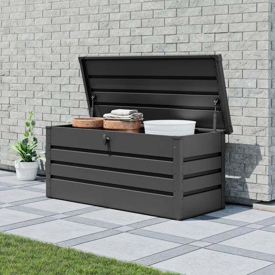 137 x 61 cm Coffre de jardin, anthracite - (GFPV01022)