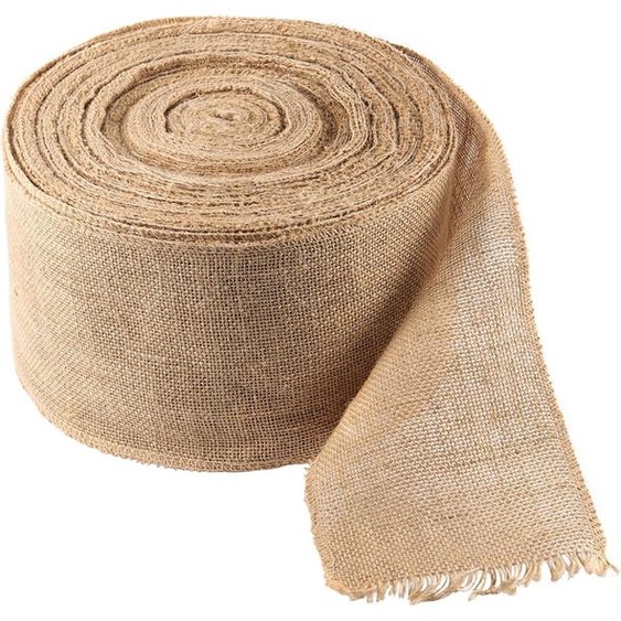 15 cm x 25 m ruban de jute naturel rouleau - décoration de table ferme artisanat