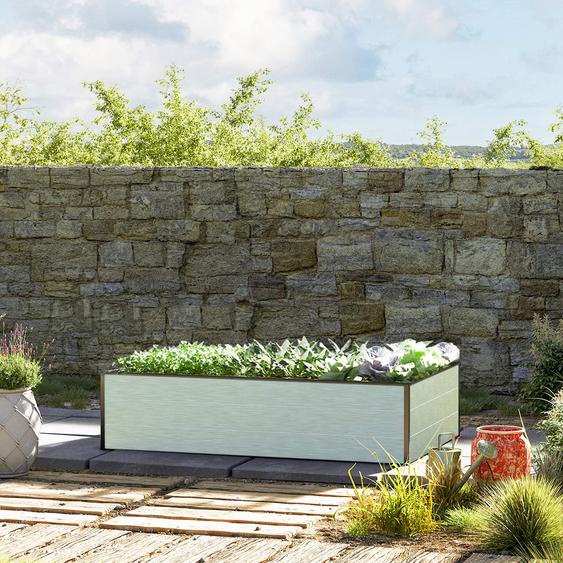 150 x 99  x 39 cm Carré potager surélevé, aluminium eloxé - (GFPV00511)