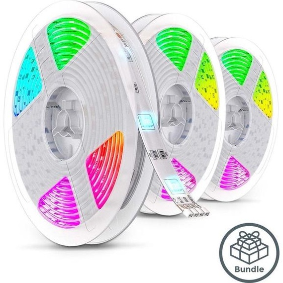 15m LED Stripe Bande lumineuse Bande lumière Chaîne lumineuse 3x5m dimmable