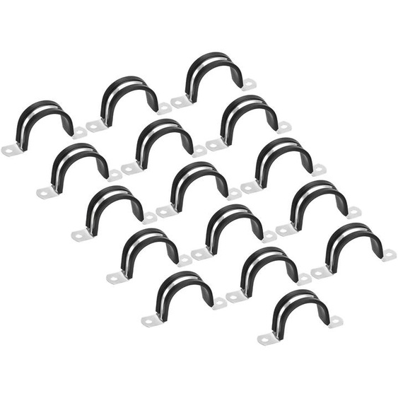 16 pièces de serre-câbles en forme de U, en acier inoxydable, de 40 mm