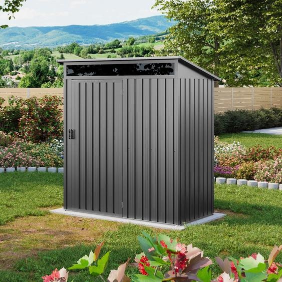 160 x 80 cm Abri de jardin, gris-perle - (GFPV01006)