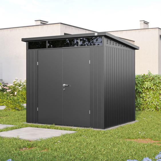180 x 120 cm Abri de jardin, gris métallique - (GFPV00973)
