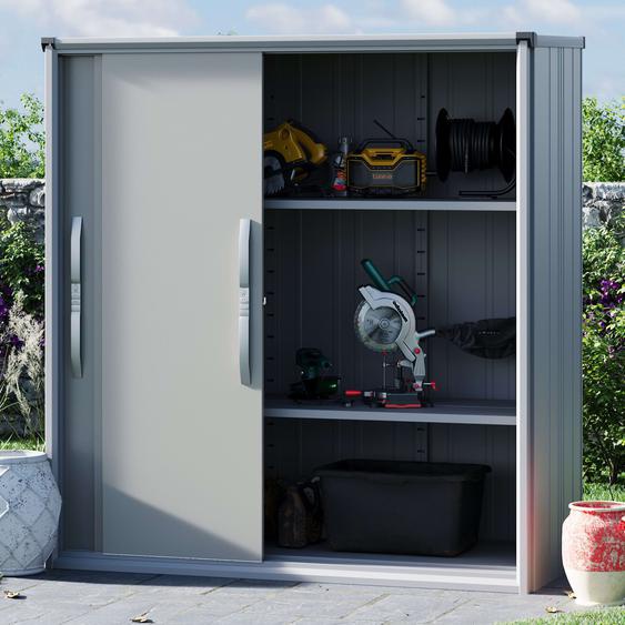 180 x 75 cm Armoire de jardin XL, gris - (GFPV00762)