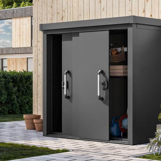 180 x 78 cm Armoire de jardin L, anthracite - (GFPV00926)