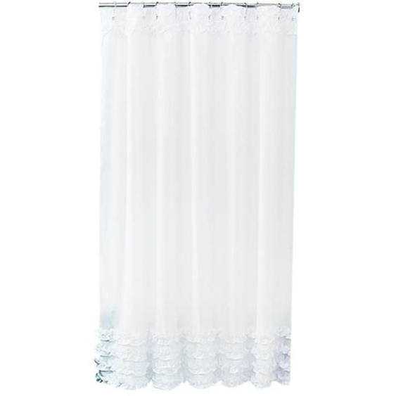 180x180 cm Rideau de Douche avec 12pcs Crochets Imperméable Dentelle Décor Anti-moisissures Rideau de Baignoire Salle de Bains