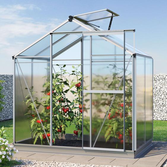 192 x 131 cm Serre de jardin, incl. kit daccessoires XL, 6 mm panneaux double paroi - (GFPV00723)