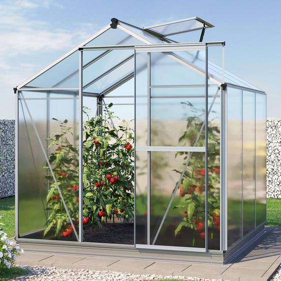 192 x 192 cm Serre de jardin, incl. kit daccessoires XL, 6 mm panneaux double paroi - (GFPV00726)