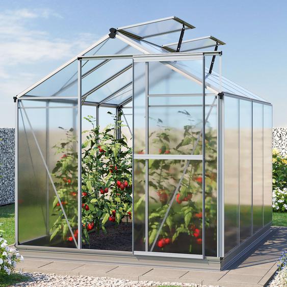 192 x 256 cm Serre de jardin, incl. kit daccessoires XL, 6 mm panneaux double paroi - (GFPV00729)