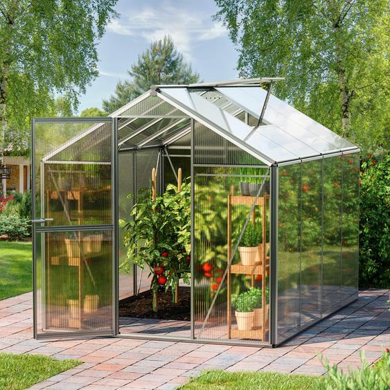 192 x 256 cm Serre de jardin, incl. kit daccessoires XL, 8 mm panneaux double paroi - (GFPV00018)