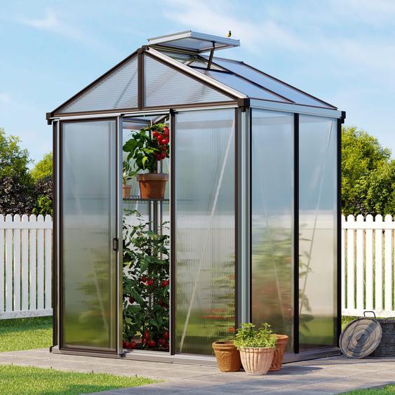 199 x 137 cm Serre de jardin, aluminium, incl. kit daccessoires Pro 2 - (GFPV00127)