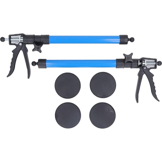 2 barres de support télescopiques avec patins antidérapants, barre réglable en acier inoxydable pour le montage darmoires en bois