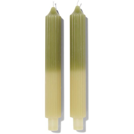 2 Bougies D&apos;intérieur Nervurées Ø3.5x25 Vert (vert)