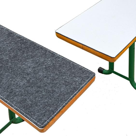 2 coussins de banc de bière en feutre - 220x25 Set de coussins de banc de bière Garniture de tente de bière