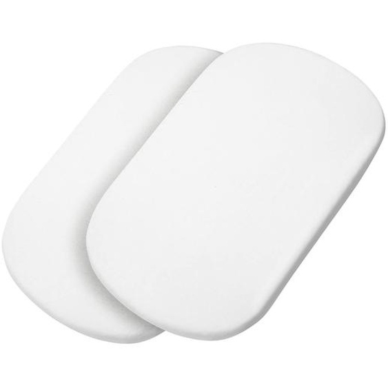 2 Draps En Coton Bio Pour Nacelle Bébé Maxi-cosi Blanc