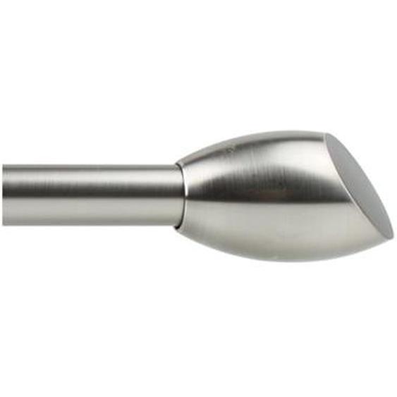 2 embouts flamme finition nickel mat Ø20 mm