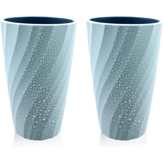 2 gobelets pour brosse à dents, gobelet pour brosse à dents simple, gobelet pour brosse à dents double (bleu clair)