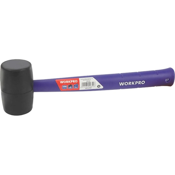 2 Maillet En Caoutchouc Noir 450 G