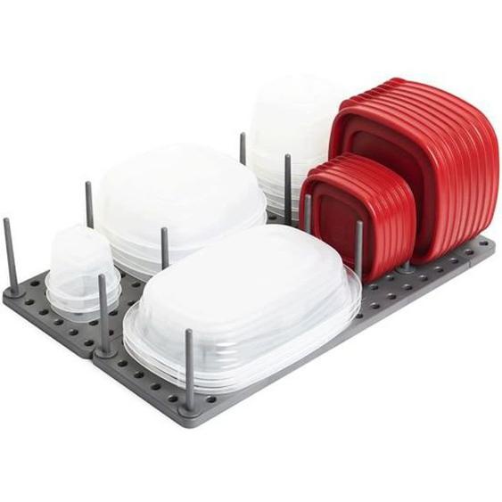 Organisateurs de tiroir - Noname - Modulables - Plastique - Gris Anthracite - 16 pics amovibles