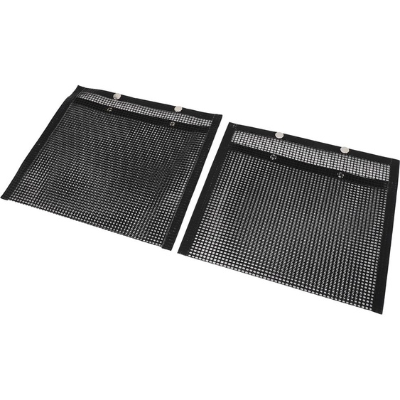 2 Pcs BBQ Mesh Grill Bags Reusable Glass Fibre Heat Resistant Vegetables Grilling Pouches for Barbecues Picnics Camping