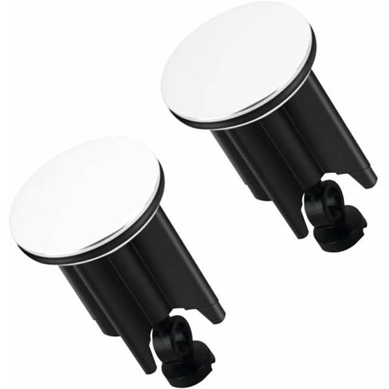 2 Pièces Bouchon Lavabo Universel 40mm Bouchon Lavabo Salle de Bain Bouchon de Lavabo Bouchon Baignoire Réglable en Hauteur pour