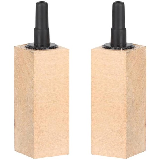 2 pièces/jeu Diffuseur naturel en bois avec bulles dair pour aquarium(s)
