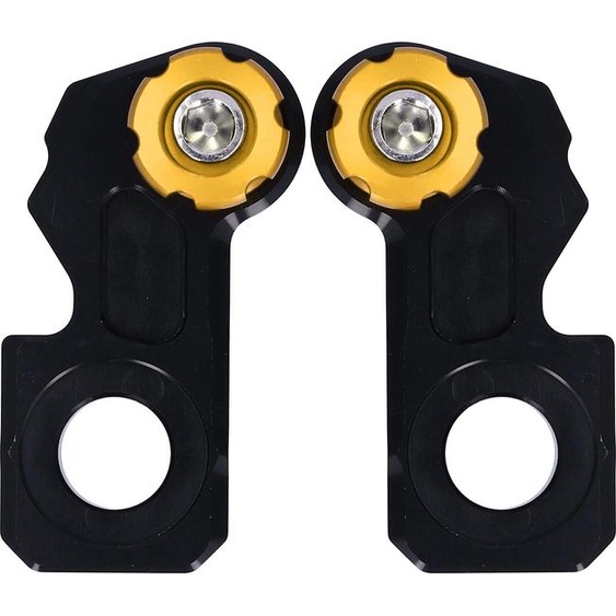 2 pièces moto coulisseau de bloc dessieu en alliage daluminium de remplacement pour CB650R/F CBR650R 2019-2020Jaune
