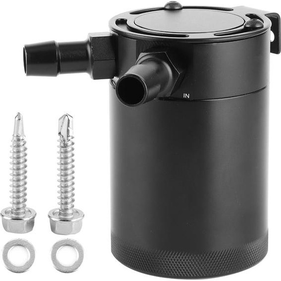 2 -Port -Piégeage dhuile 300 ml Alliage daluminium Réservoir ahuri Accessoire universel