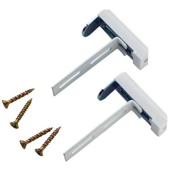 2 supports de face pour fenêtre PVC