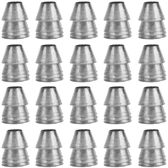 20 chevilles rondes en acier, de 10 mm de diamètre